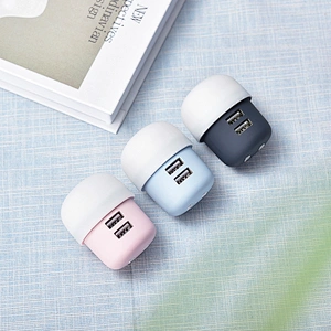 Led Light USB Plug Micro Multi Mobile Mushroom Phone USB Wall Charger