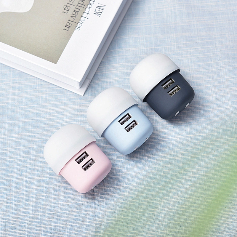 Led Light USB Plug Micro Multi Mobile Mushroom Phone USB Wall Charger