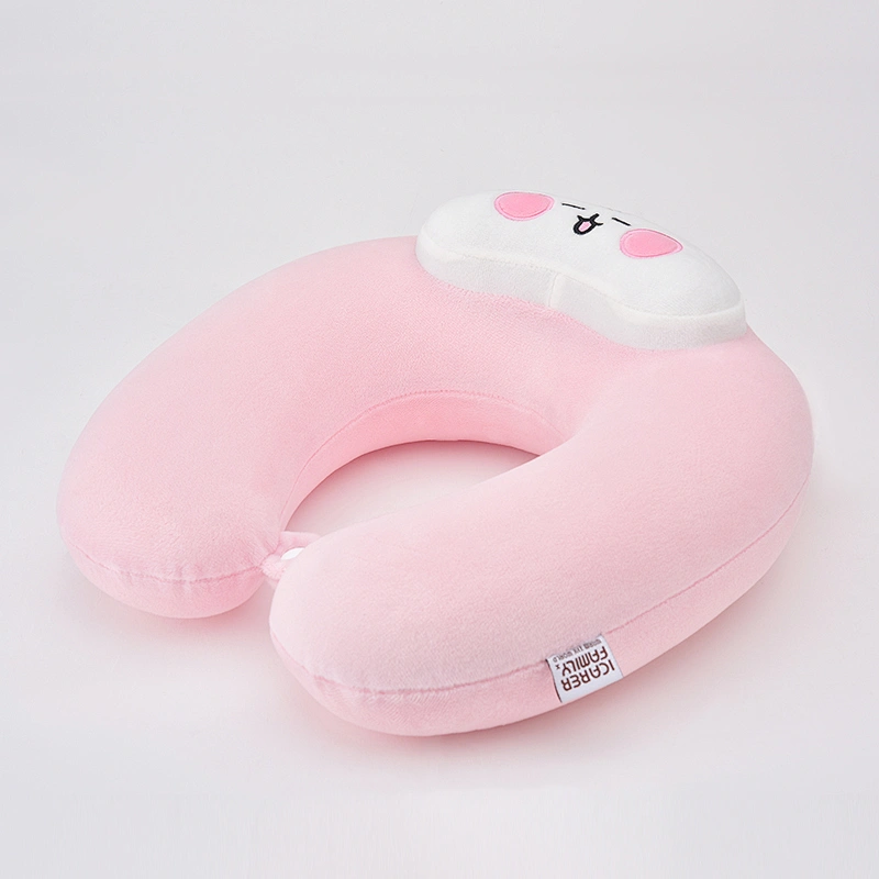 100% Cotton Comfortable U Shape Travel Neck Pillow