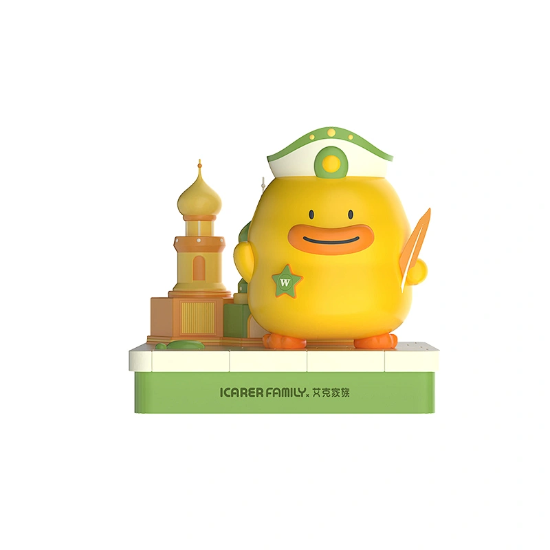 ICARER Best Christmas Gift  classic plastic colorful funny Series of Around The World For Kids For Best Mini Figures Blind Box