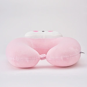 100% Cotton Comfortable U Shape Travel Neck Pillow