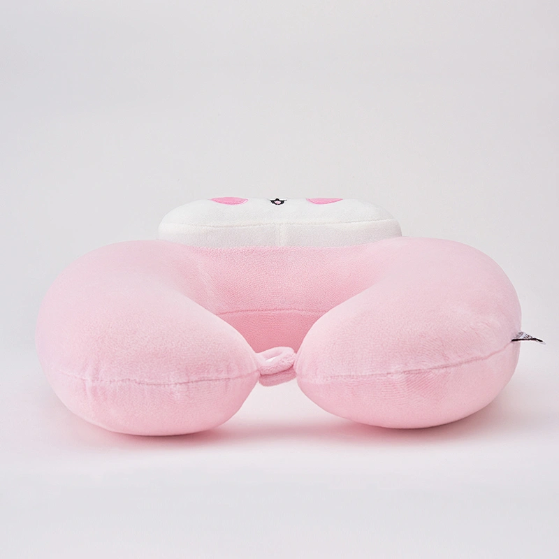 100% Cotton Comfortable U Shape Travel Neck Pillow