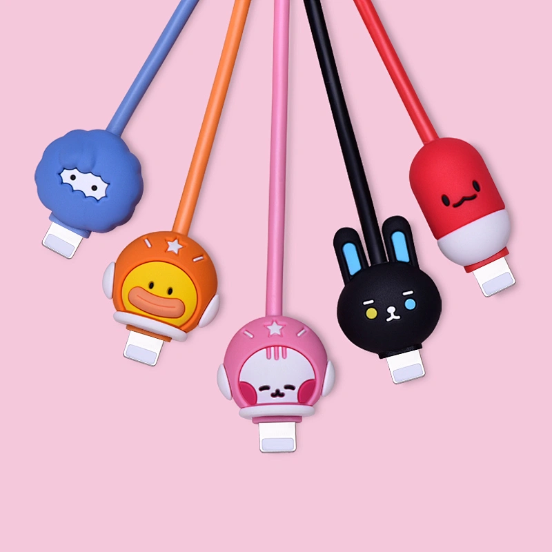 Amazon USA Hot Selling Cute Animal Cartoon Charging USB Cable For IOS Mobile Phone Cable