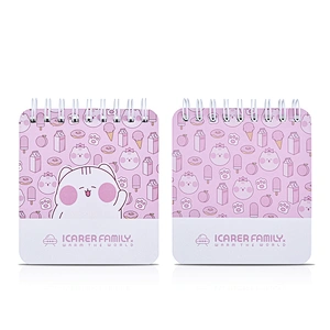 Hardcover Ring Binder Diary Paper Pocket Notebook with Pen Gift Set