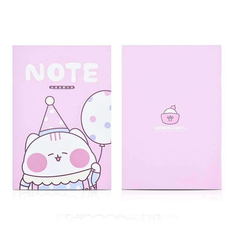 2021 New Design Promotional Gifts Diary Perfect Binding Pvc Kraft Paper Cute Notebook