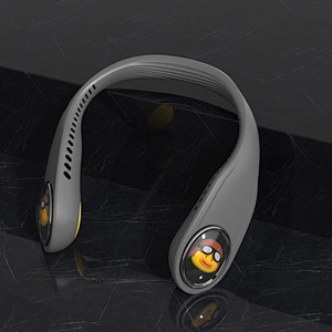 2021 Hand Free Sport USB Leafless Fans 3 Level Air Flow Hanging Necklace Small Fan Portable Mini Lazy Neck Fan