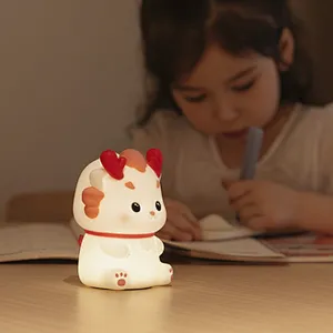 Cute Animal Dragon Modern Table Light Lamp Desk Light Wall Lamps for Home Cute Kids Night Light for Baby Gift