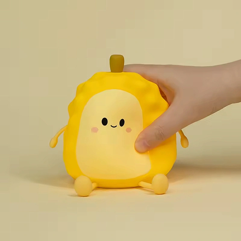 Cute Anime Durian Bed Room Bedside Nursing Table Lamp Baby Kids Children Led Rechargeable Tap Silicone Night Light