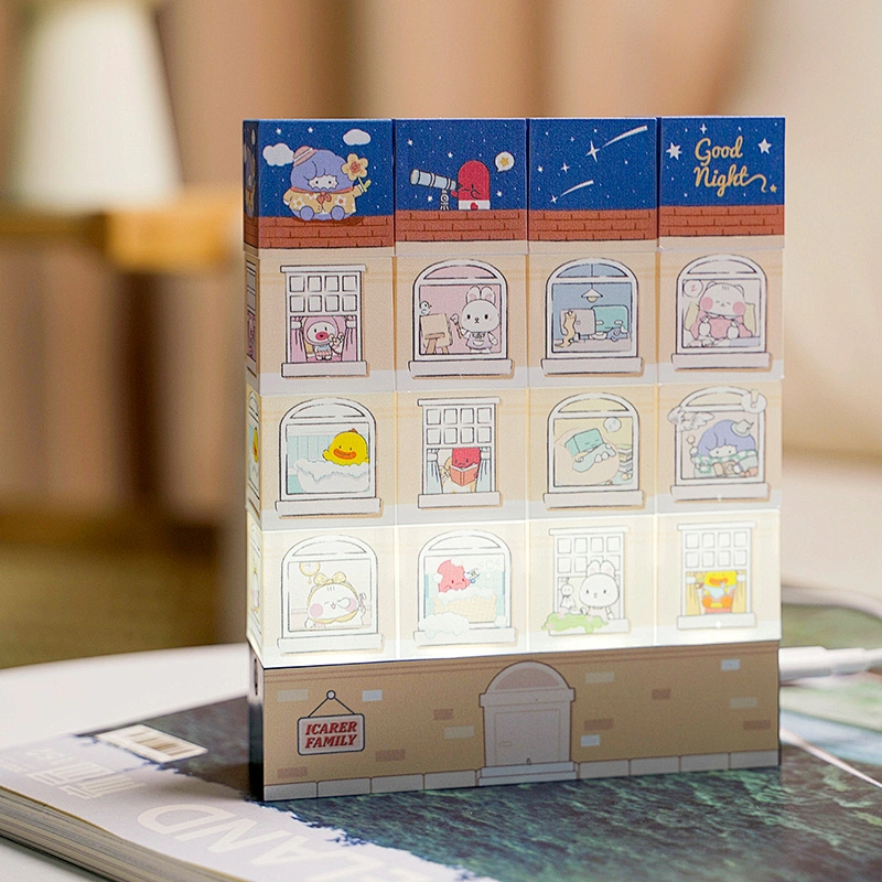 ICARER FAMILY Building Block Night Light With Cute Design LED Night Light for Bedroom Use