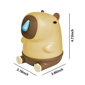 Capybara Night Light Snottybara Silicone Touch Lights Decor Portable Rechargeable Cute Animal Night Lamp for Kids