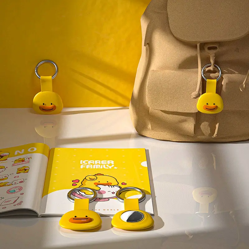 ICARE FAMILY for Air Tags  Protective case Factory  Keychain Silicone Case With Buckle for AirTag Case for Apple Tracker