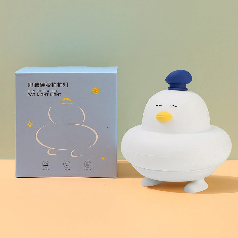 ICARER FAMILY Silicone Chicken and Ducklings Shaped Night Light for Bedroom or Nursery