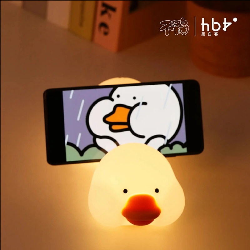 Cute Duck LED Tap Light with Cozy Restful Glow for Kids Bedroom and Gift Giving