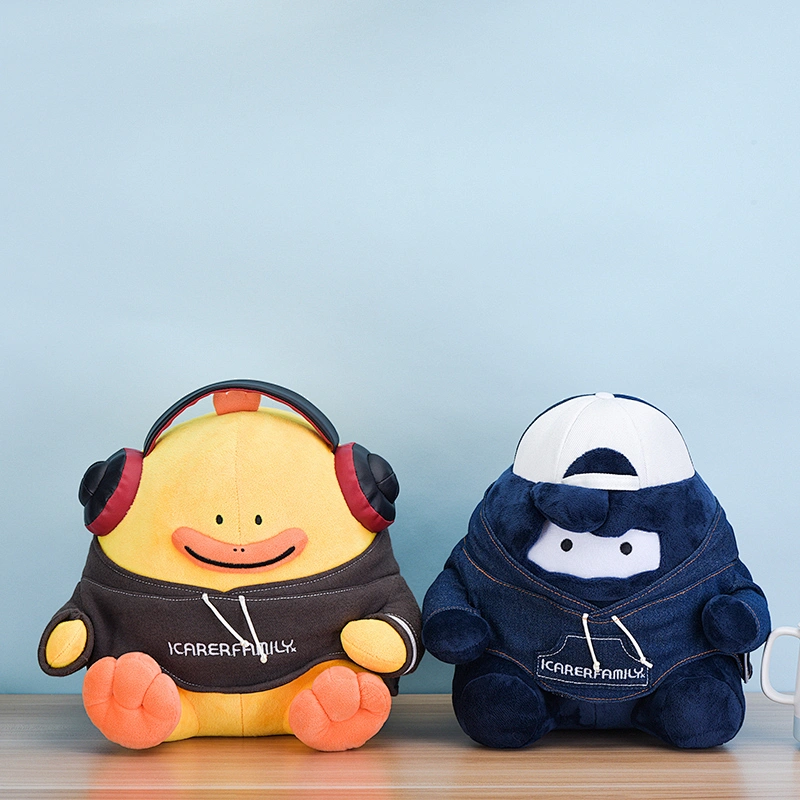 ICARER FAMILY Promotional Gift Cartoon Custom Stuffed Plush Toys Lovely Doll Plush Custom Doll Plush Lovely Toy for Baby