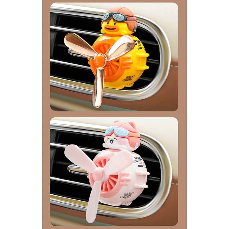ICARER FAMILY Cute Design Custom Perfume Car Air Vent Freshener Clip Aromatherapy Auto Air Fragrance Diffuser