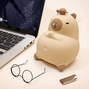 Silicone Cute Lamp Kapibala Soft Light Rechargeable Night Light Gift for Children