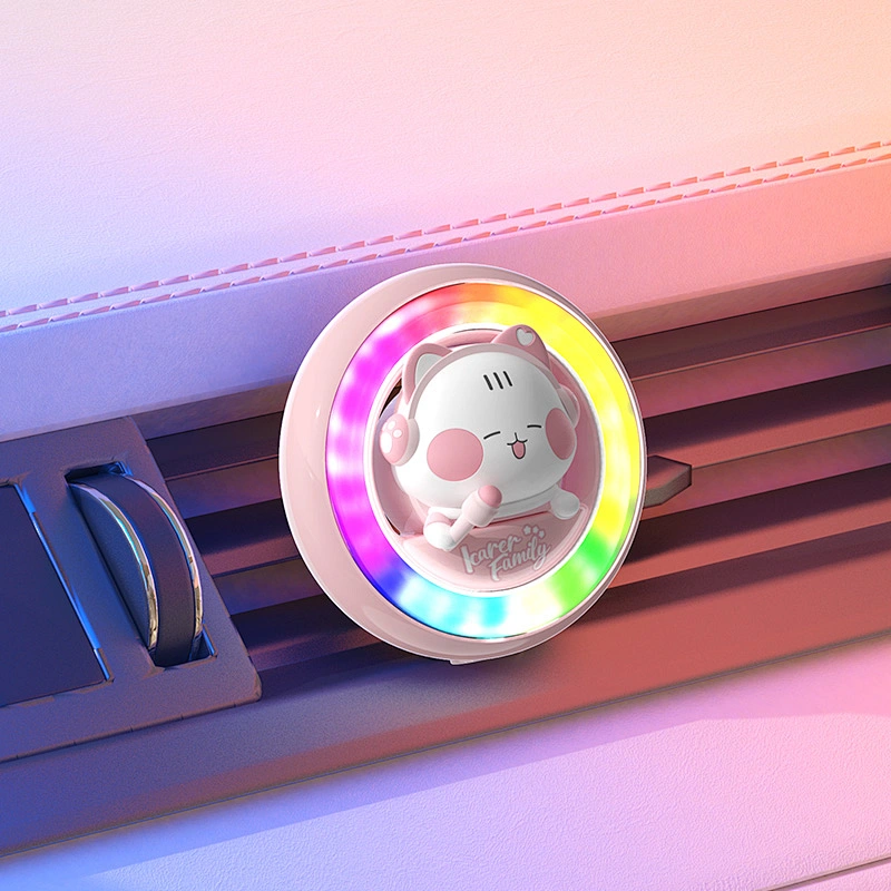 ICARER FAMILY Colorful Car Vent Aroma Air Freshener Aromatherapy Car Holder Clip Essential Oil Diffuser