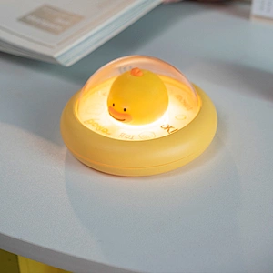 ICARER FAMILY UFO Shape Night Light Intelligent Pat Light Animal Night Light