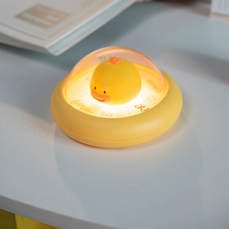 ICARER FAMILY UFO Shape Night Light Intelligent Pat Light Animal Night Light