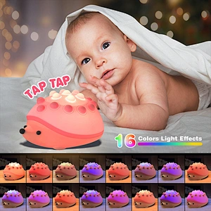Colorful Silicone Animal LED Night Light Kids Sensor Control Mini Rechargeable USB Touch Power Generation 5V Battery Bedroom Use