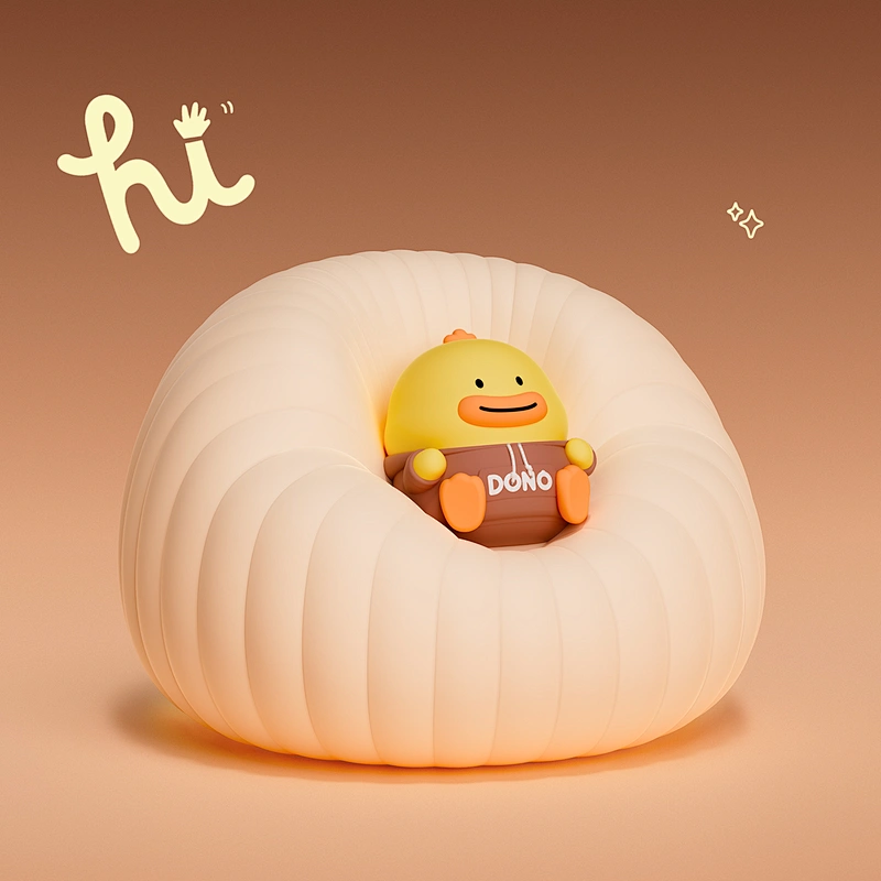 Children Night Light Modern Touch Night Light Soft Silicone Sofa Lamp Mini Sizes Warm Color Rechargeable Battery Bedroom Room