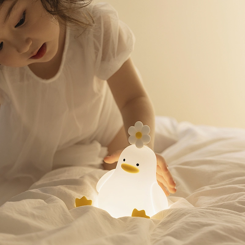 2024 New Pat Light Environmental protection Silicone Night Light Cute Decoration Bedroom Touch One Clap Bright Creative Gifts