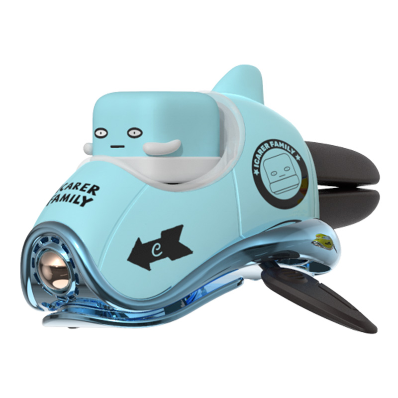 ICARER FAMILY Spaceship Design Cute Car Fragrance Diffuser Car Freshener Vent Clip