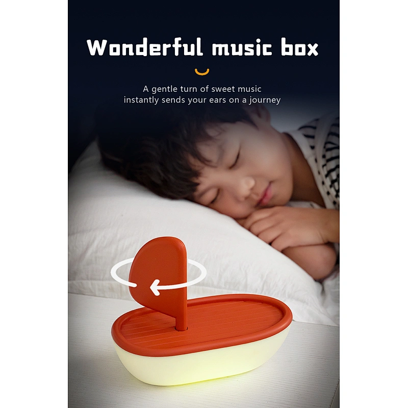 Yacht Design Best Gift Home Decor Table Lamp USB Led Rechargeable Color Changeable Smart Night Light for Home Decor