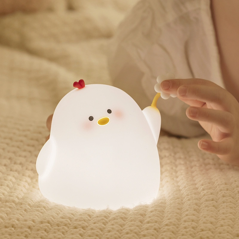 Cute Flower Chicken LED Night Light Perfect for Bedroom and Nursery Children Night Light