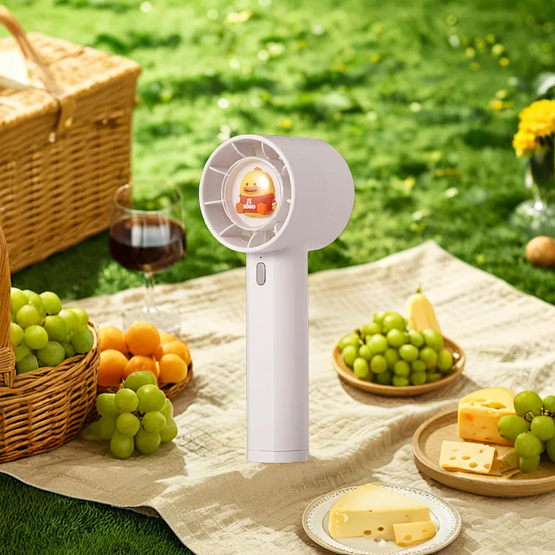 ICARER FAMILY High Quality 3 Speeds Electric Portable Mini Table Fan USB Rechargeable Fan Small Personal Handheld Fan With Base