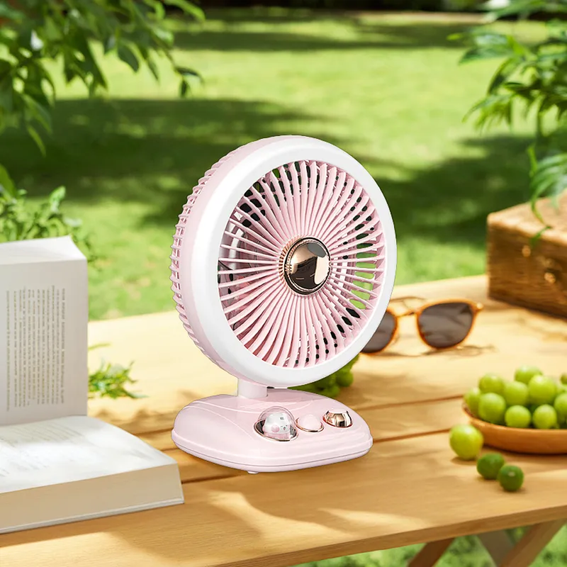 ICARER FAMILY 4000mAh Desk Fan Customizable Folding Fan Table Outdoor Air Cooling Fan