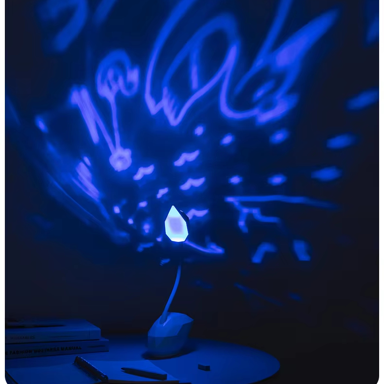Swan Shape RGB Light Projector Home Decor Living Room Rechargeable Led Smart Kids Night Light Eye Protection Table Lamp