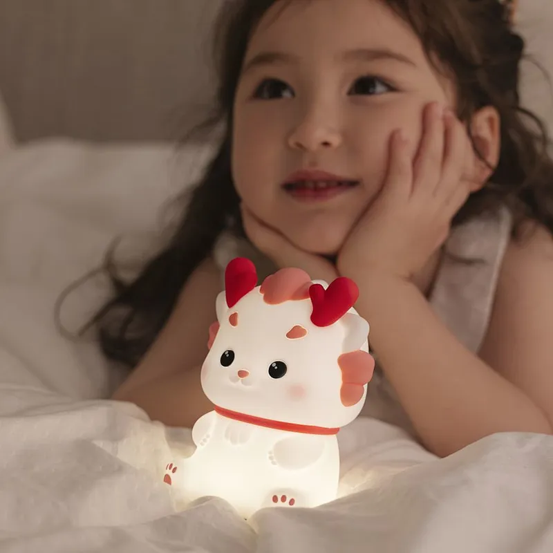 Cute Animal Dragon Modern Table Light Lamp Desk Light Wall Lamps for Home Cute Kids Night Light for Baby Gift