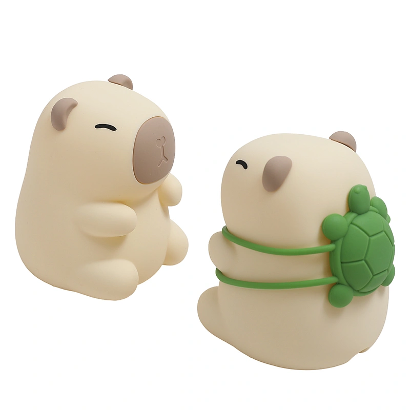 Cute Capybara Lamp Touch Pat Bedroom Light Led Table Lamp Bedside Night Light USB Rechargeable Led Lamp Lights for Kids Room