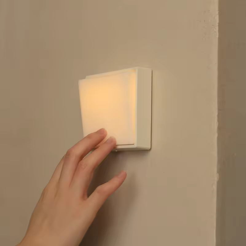 Creative LED Rechargeable Night Light Switch Control Night Magnetic Bedside Wall Night Light Bedroom Application