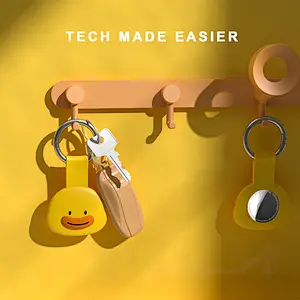 ICARE FAMILY for Air Tags  Protective case Factory  Keychain Silicone Case With Buckle for AirTag Case for Apple Tracker