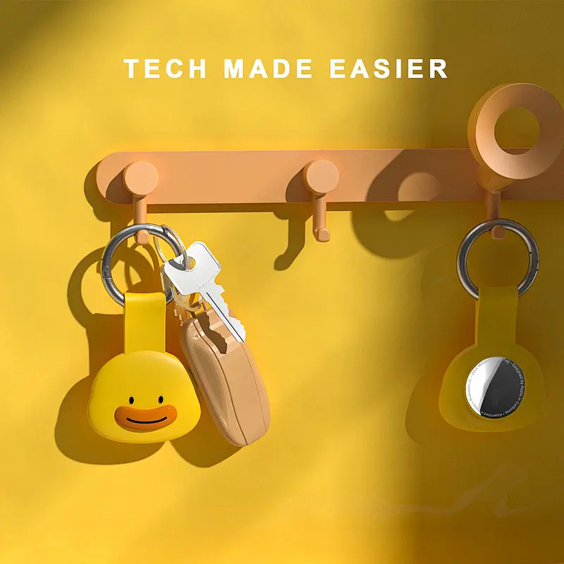 ICARE FAMILY for Air Tags  Protective case Factory  Keychain Silicone Case With Buckle for AirTag Case for Apple Tracker