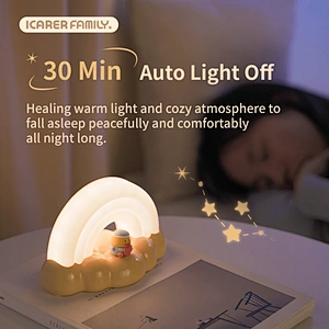 ICARER FAMILY Christmas Gift Home Room Decorative Lights Rechargeable Cute Smart Lamp for Children Kids Baby