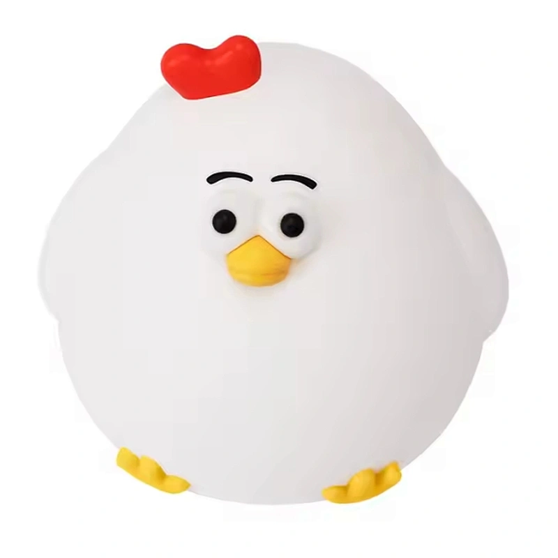Kawaii Chicken Tap Dimmable Kids Desk LampTable Home Decor Bedside Animal Night Light for Children