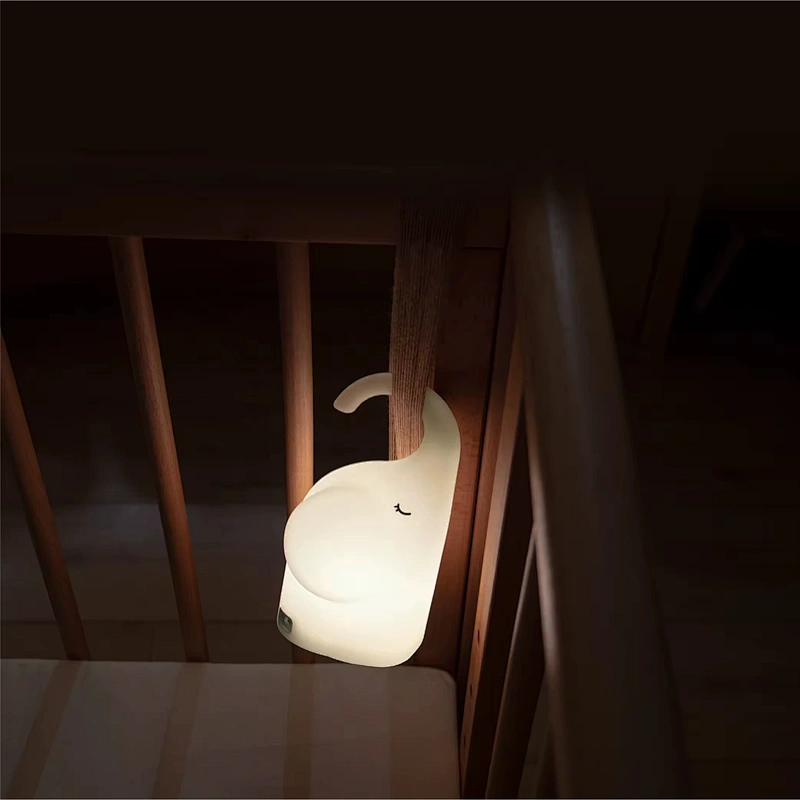 Portable Elephant Tap Night Light USB LED Lamp for Bedroom and Gifts Touch Light