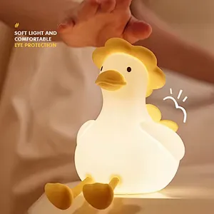 Duck Lamp for Children Baby Wireless Sleep Bed Room Decoration Bedside Nursing Night Light for Bedroom