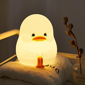 Animal Duck Night Led Lamp Kids Baby Children Home Rechargeable Table Lamp Decoration Bedside Bedroom Light Night Light