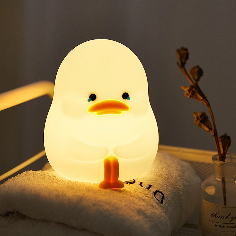 Animal Duck Night Led Lamp Kids Baby Children Home Rechargeable Table Lamp Decoration Bedside Bedroom Light Night Light