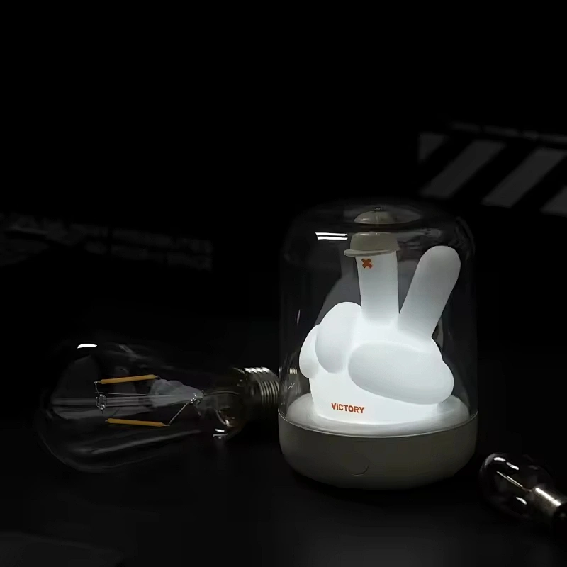 Creative Gift ABS Home Room Unique Decoration Table Lighting Lamp USB Led Battery Rechargeable Children Night Light for Kids