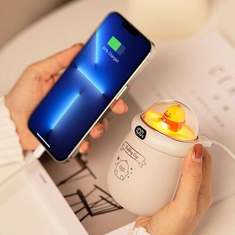 ICARER FAMILY Portable Electric Hand Warmer Cute Cartoon Type c USB Power Banks Hand Warmer 10000mah Battery Outdoor Home