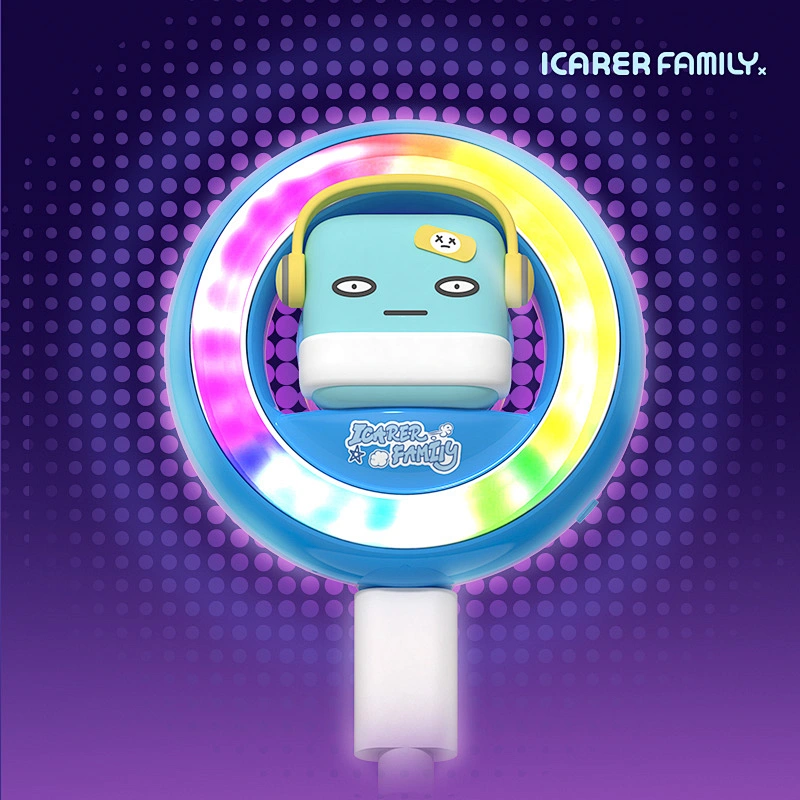 ICARER FAMILY Rechargeable Night Light with Multicolor Car Decoration Lamps and Car Aroma Music Rhythm Light Smart Night Light