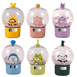 ICARER FAMILY Rechargeable Night Light Cute Bubble Lamp for Bedroom Mini ABS Material LED Night Light