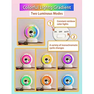 Colorful 3D Room Mood Led Bedside Lamp Unique Mini Battery Powered Desk Lamp Children's Table Lamp Light for Home