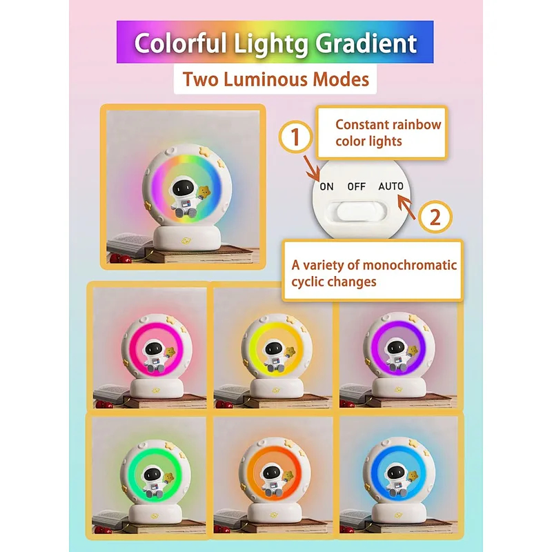 Colorful 3D Room Mood Led Bedside Lamp Unique Mini Battery Powered Desk Lamp Children's Table Lamp Light for Home