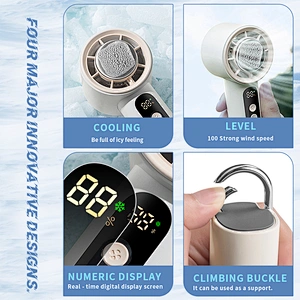 Super Silent Cooling Portable Small Office Desk Stand Fans Rechargeable High Speed Outdoor Turbo Handheld Fan